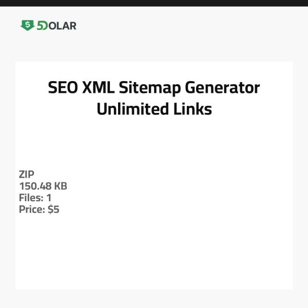 SEO XML Sitemap Generator - Unlimited Links