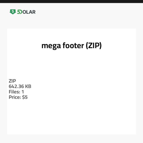 mega footer (ZIP)