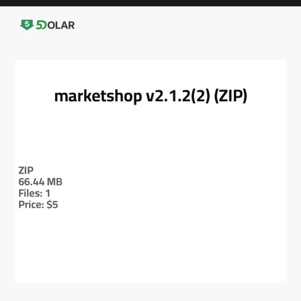 marketshop v2.1.2(2) (ZIP)