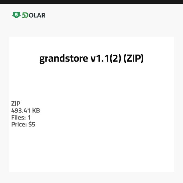 grandstore v1.1(2) (ZIP)