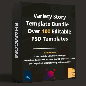 Variety Story Template Bundle | Over 100 Editable PSD Templates