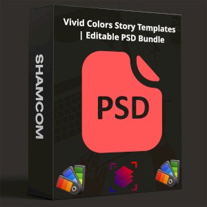 Vivid Colors Story Templates | Editable PSD Bundle